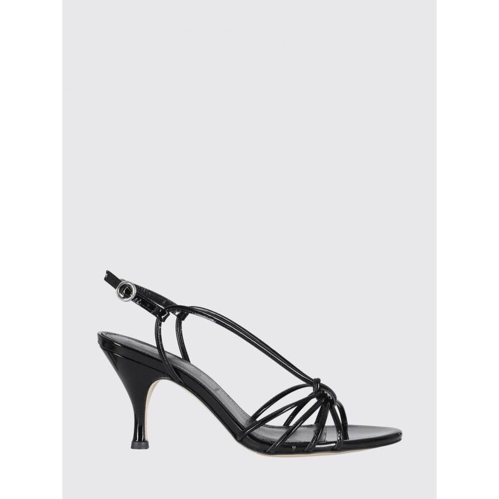 Aeyde Solange Slingback Sandals In Patent Leather With A Medium Stiletto Heel